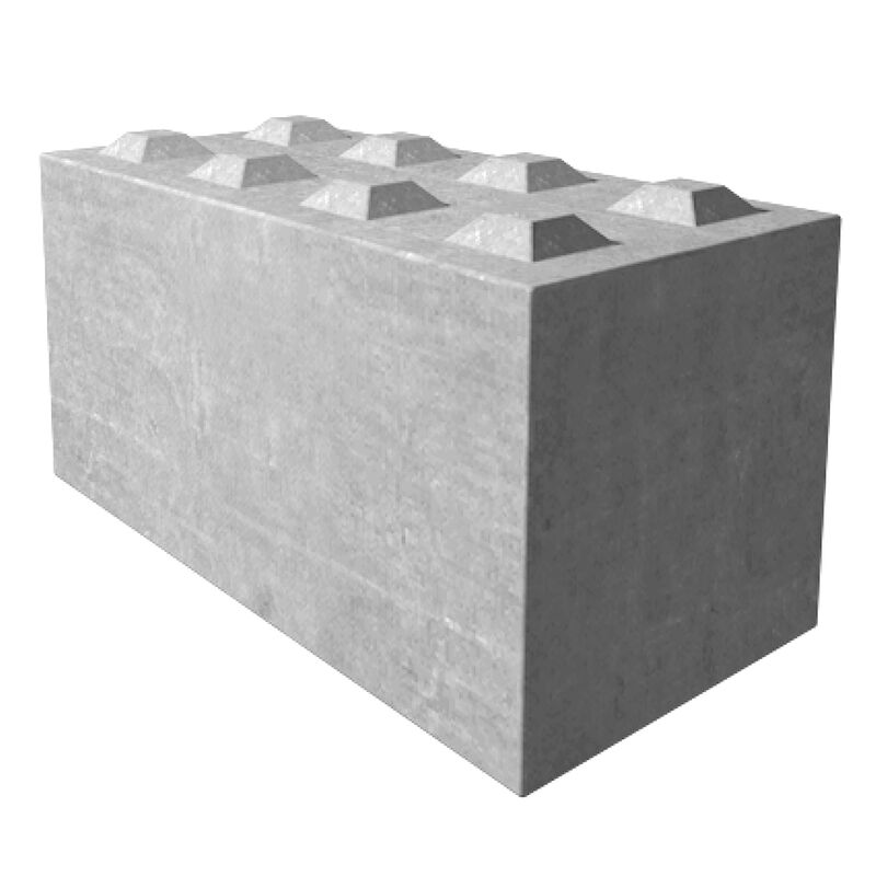 Lego-Betonblock 160x80x80 cm