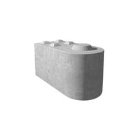 Blocco di cemento Lego forma rotonda, 160x80x80 cm
