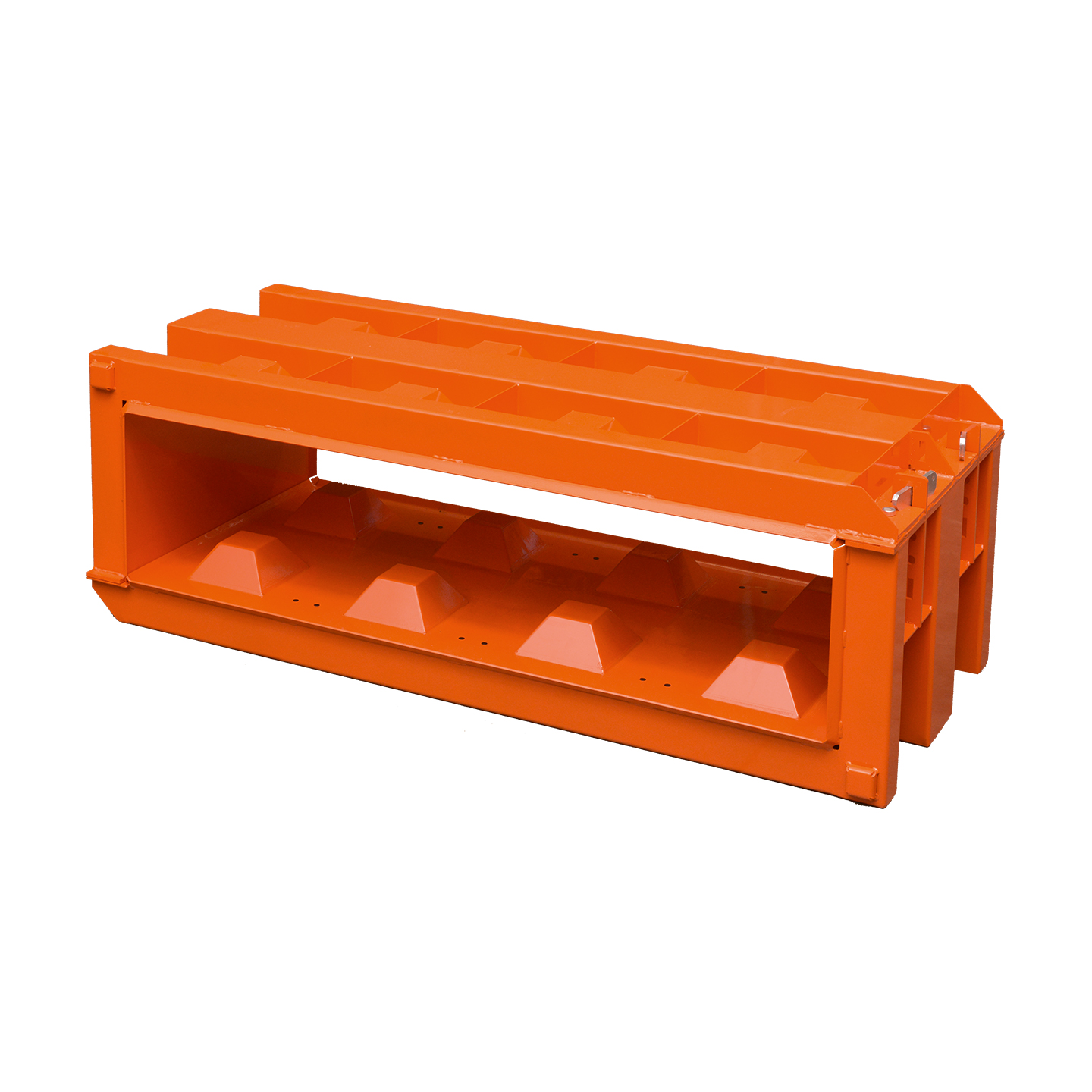 Orangefarbene Betonblockform 160x80x40 von Betonblock