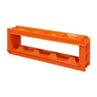 Orange Lego Concrete Block Mold 160x40x40 cm