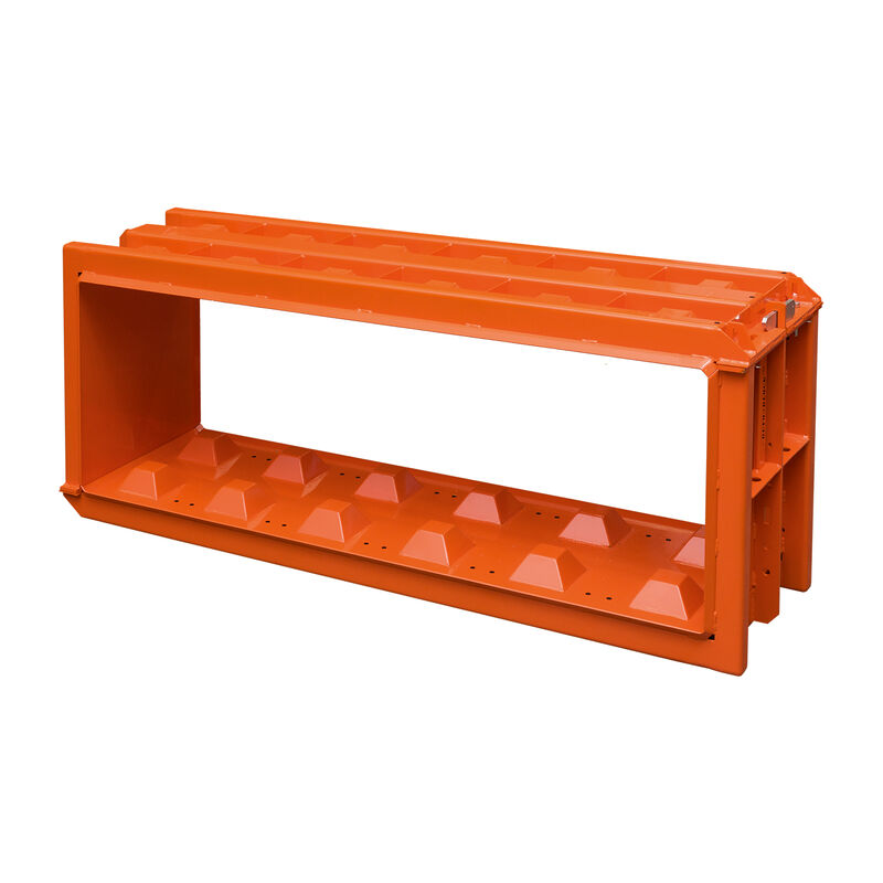 Orangefarbene Betonblockform 180x60x60 von Betonblock
