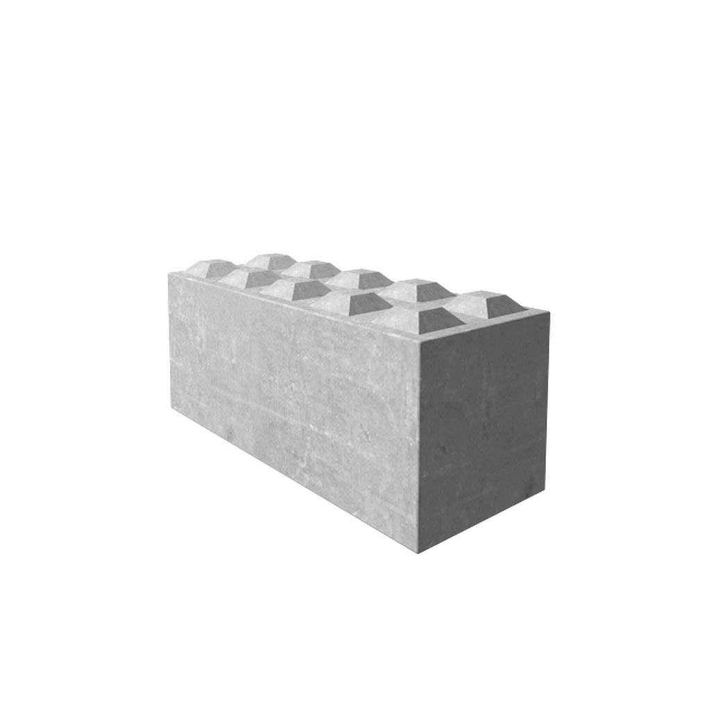 Blocchi di cemento impilabili, 150x60x60 cm