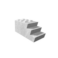 Concrete blocks with stair shape, 150x60x60 cm