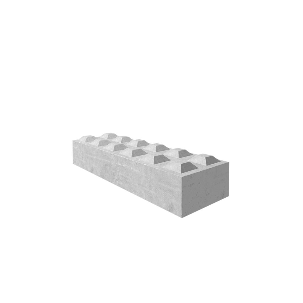 Stapelbare betonblok 180x60x30 cm