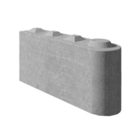 Round Concrete Block 160x40x80 cm