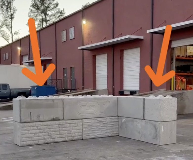 Concrete blocks corners sizes